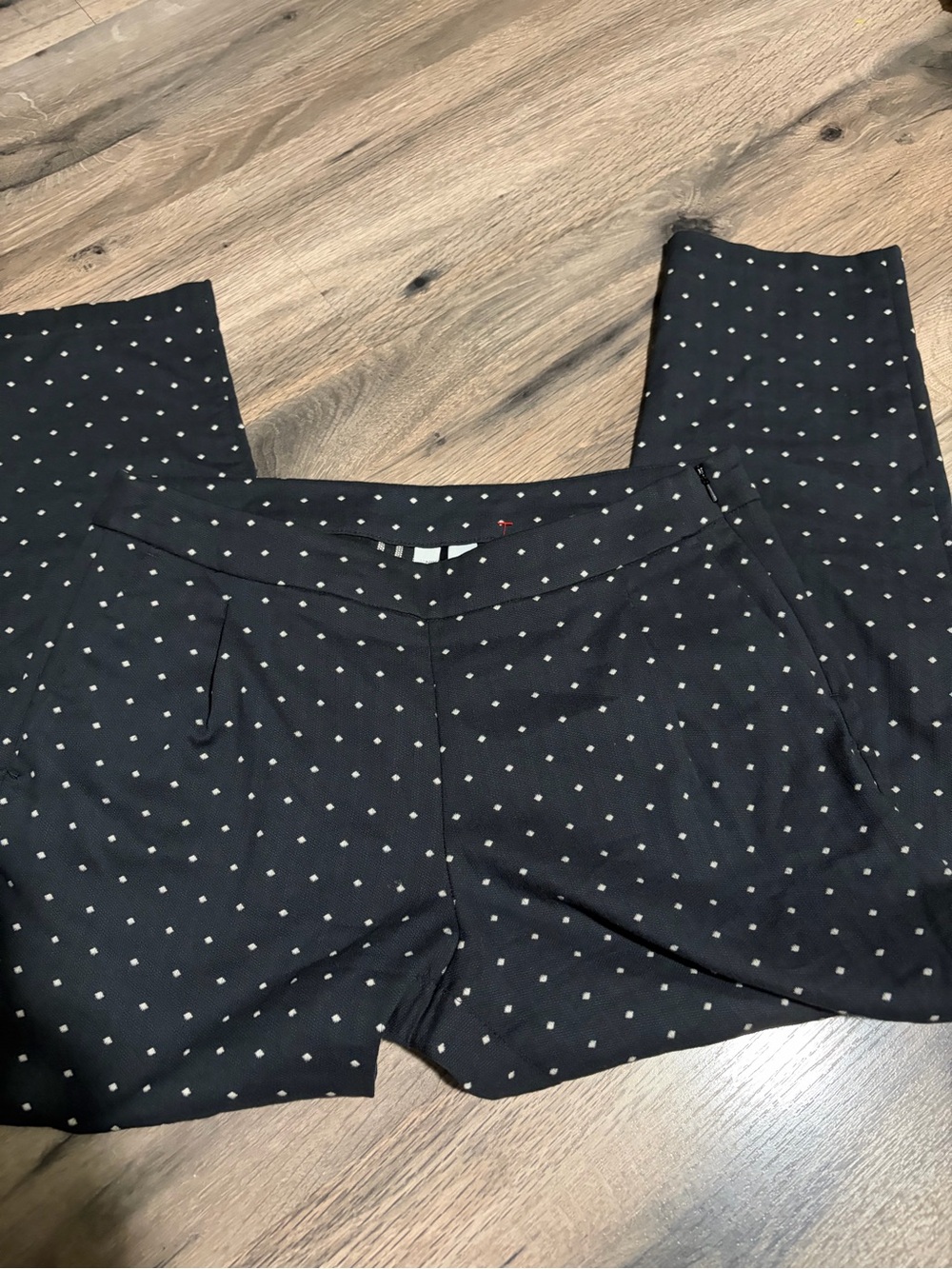 Nike Golf Black Polka Dot Trousers - size 6
